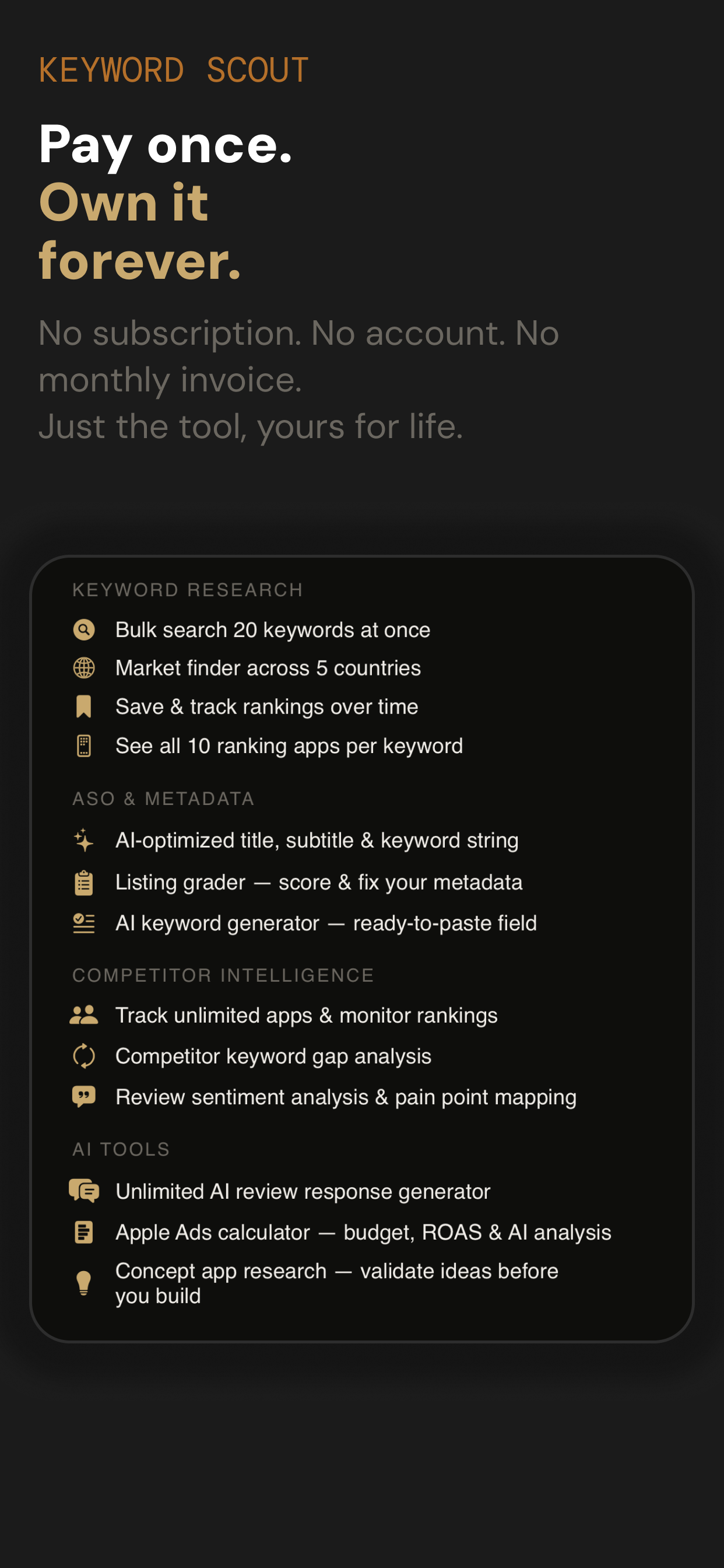 Competitor intelligence